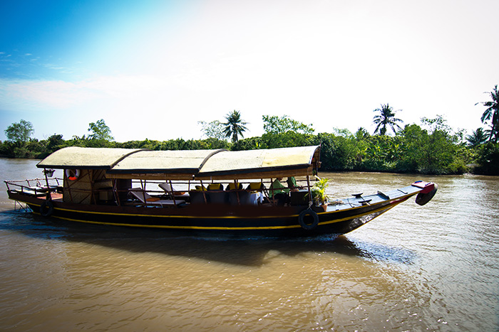 Le bateau a Ben Tre